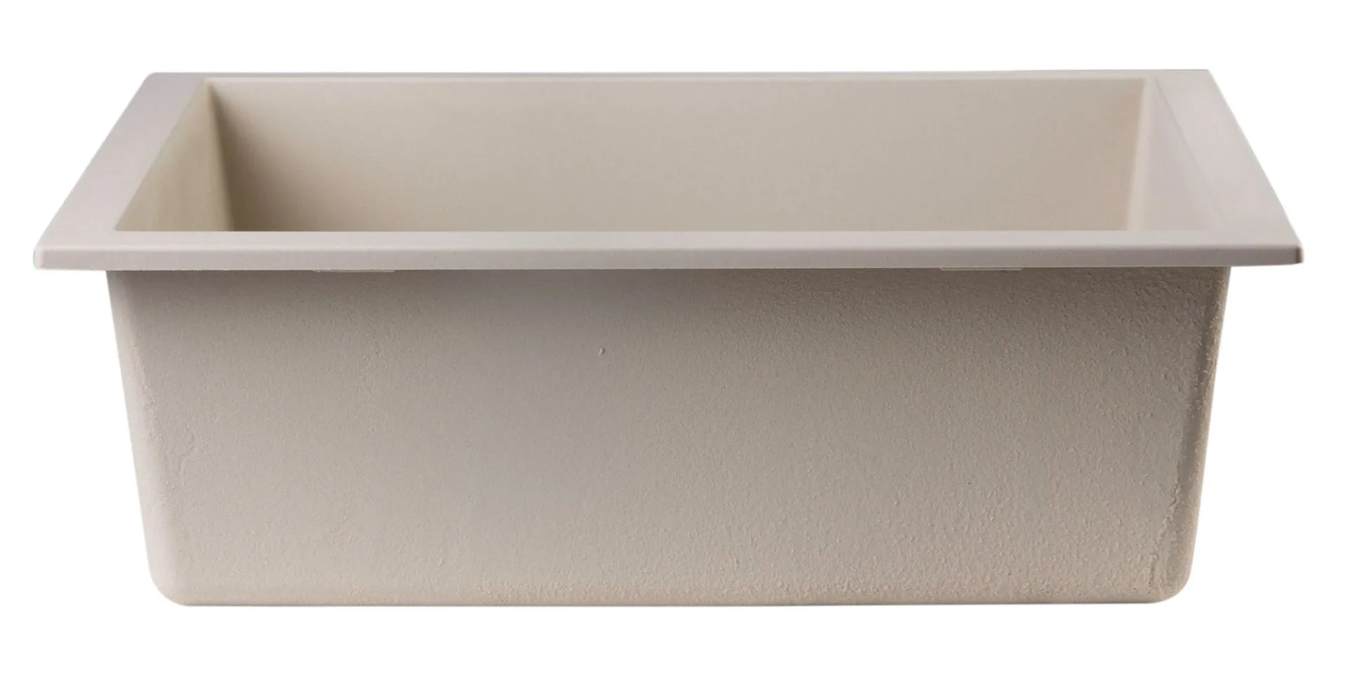 ALFI brand AB2420UM 24" Undermount Single Bowl Granite Composite Kitchen Sink
