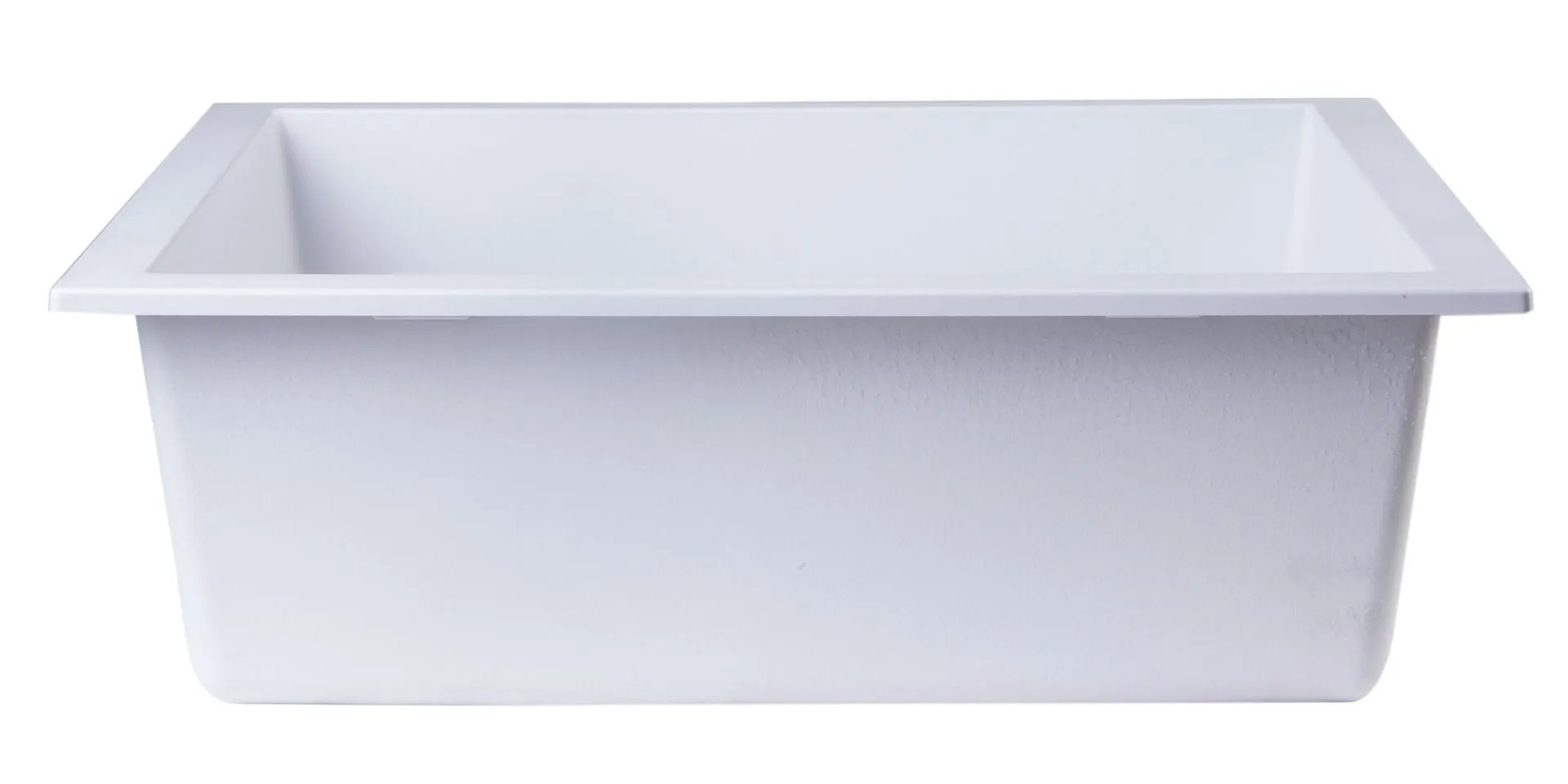 ALFI brand AB2420UM 24" Undermount Single Bowl Granite Composite Kitchen Sink