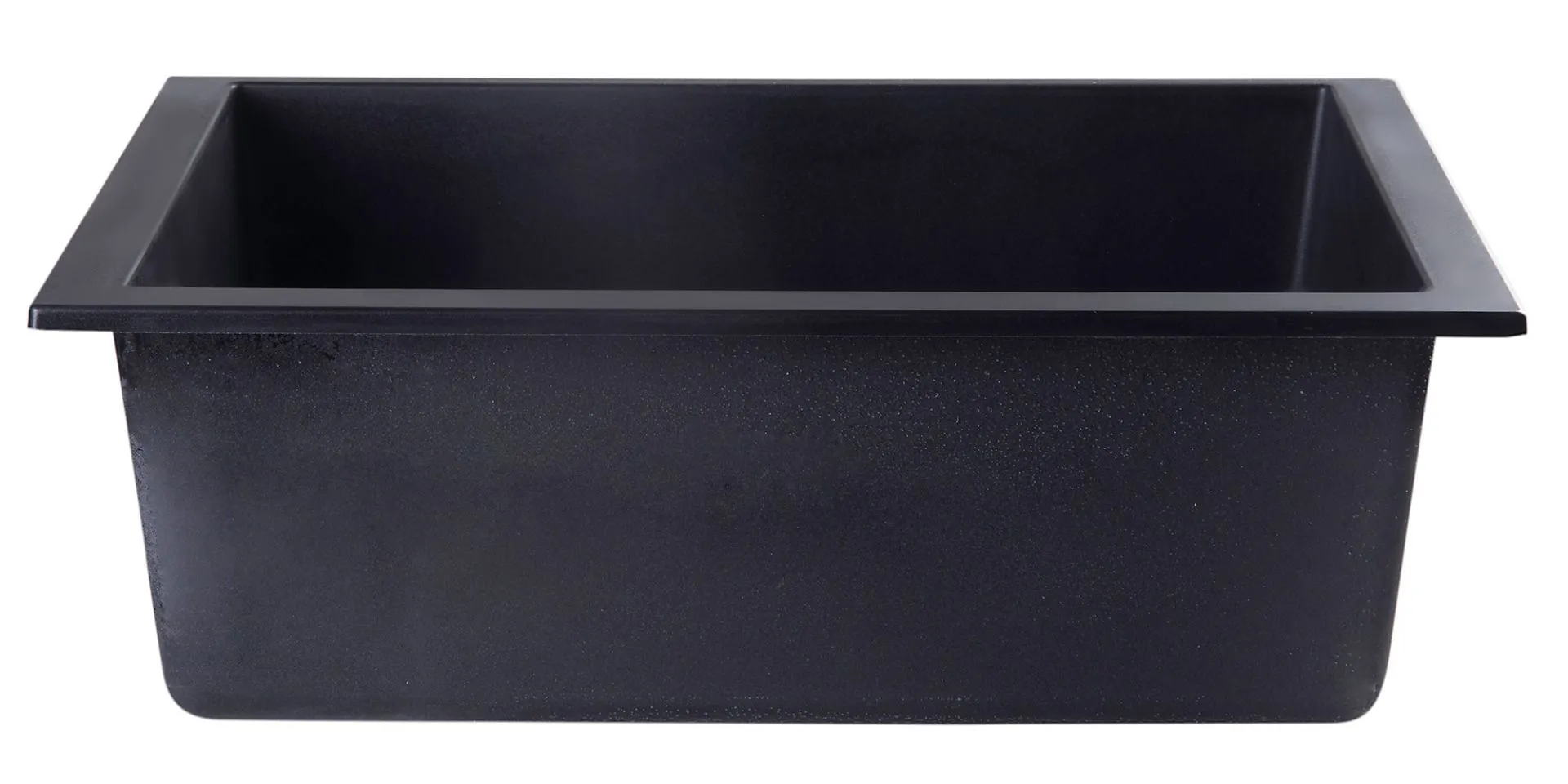 ALFI brand AB2420UM 24" Undermount Single Bowl Granite Composite Kitchen Sink