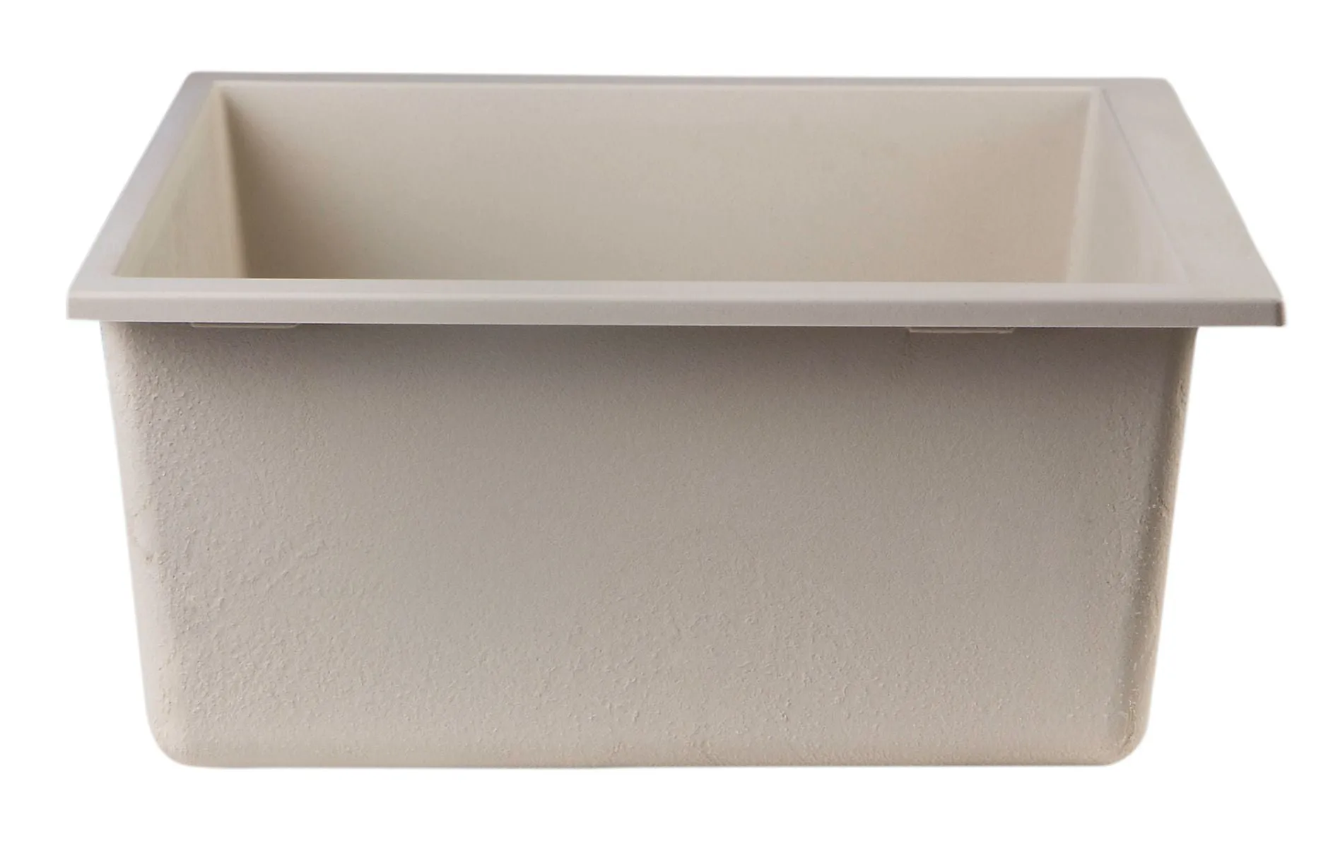 ALFI brand AB2420UM 24" Undermount Single Bowl Granite Composite Kitchen Sink