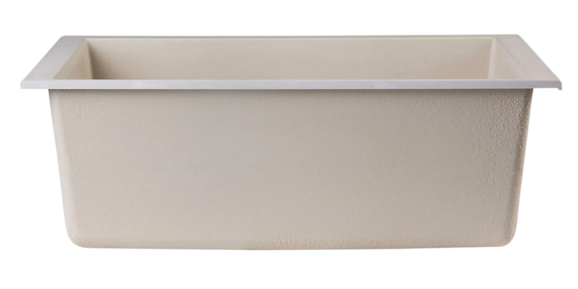 ALFI brand AB2420UM 24" Undermount Single Bowl Granite Composite Kitchen Sink