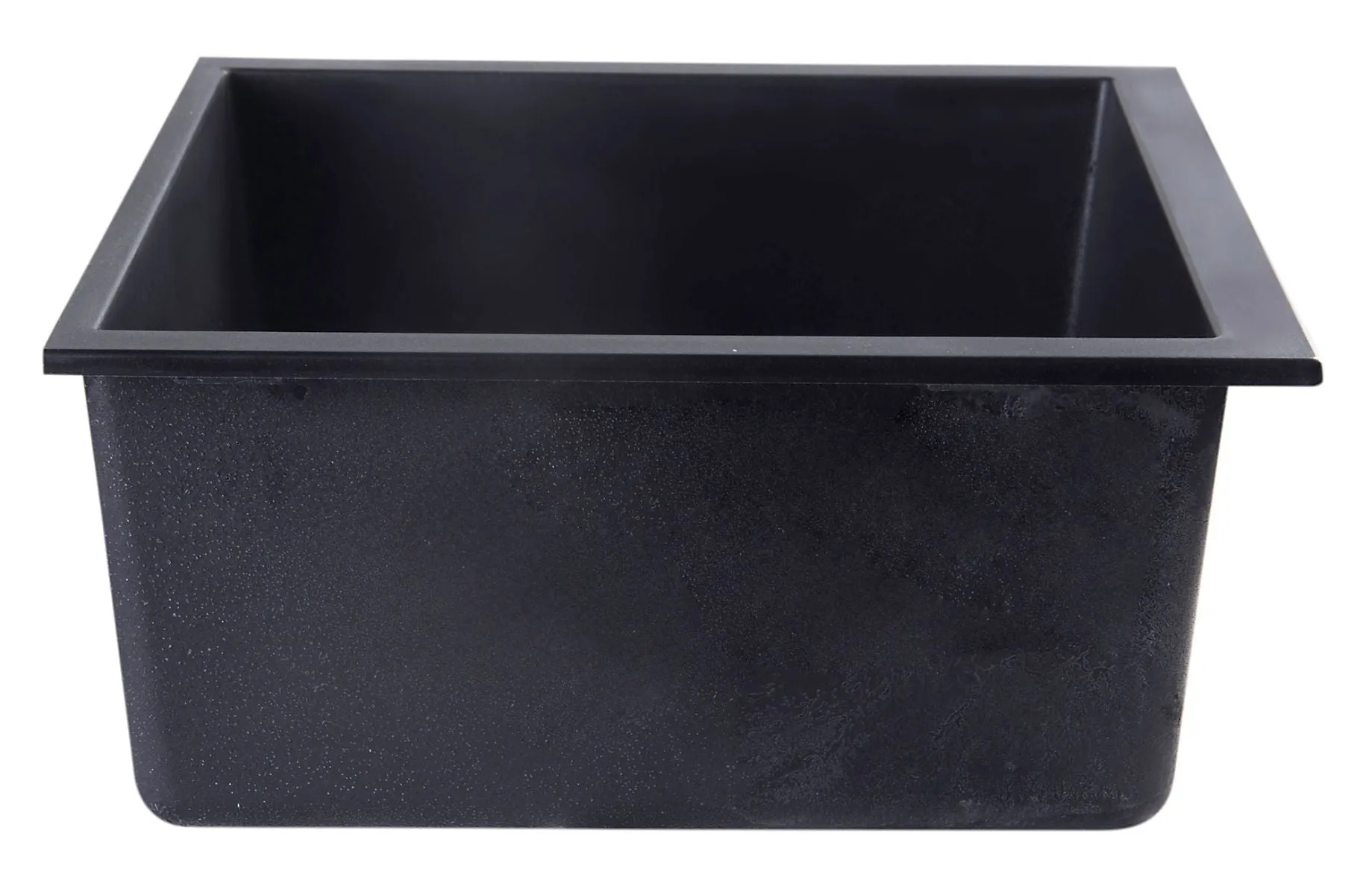 ALFI brand AB2420UM 24" Undermount Single Bowl Granite Composite Kitchen Sink