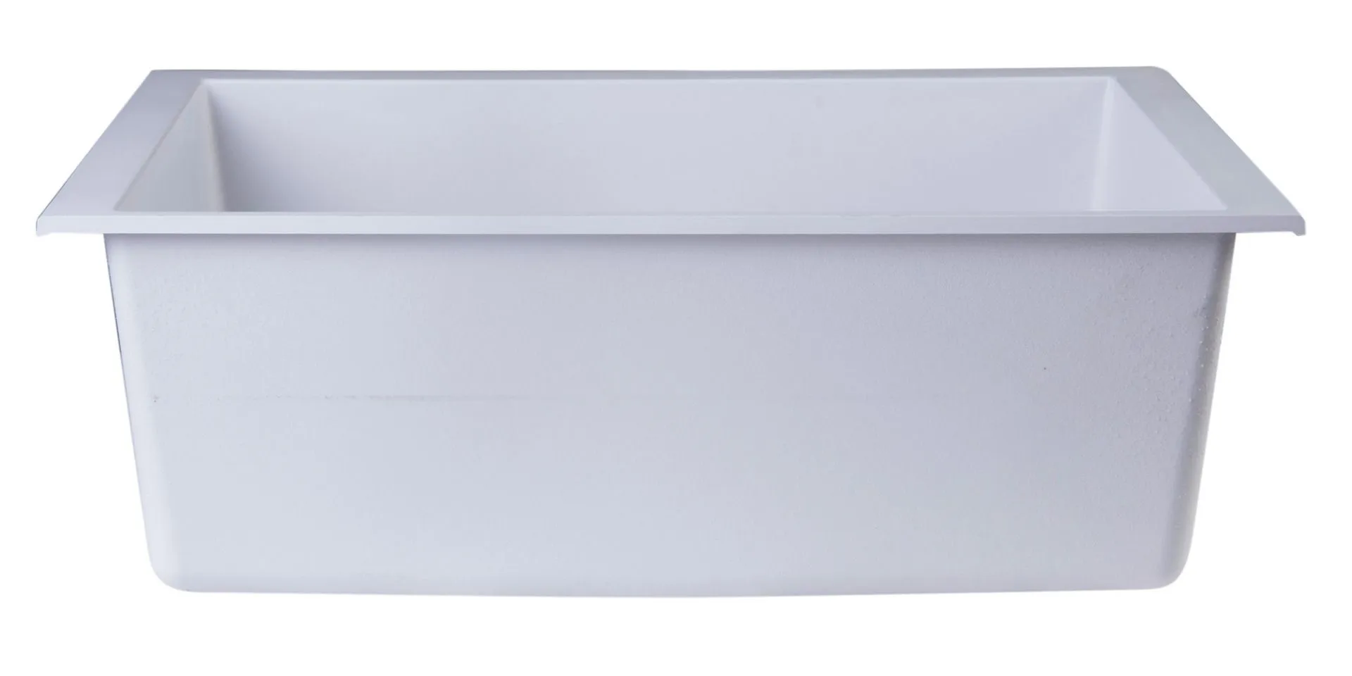 ALFI brand AB2420UM 24" Undermount Single Bowl Granite Composite Kitchen Sink