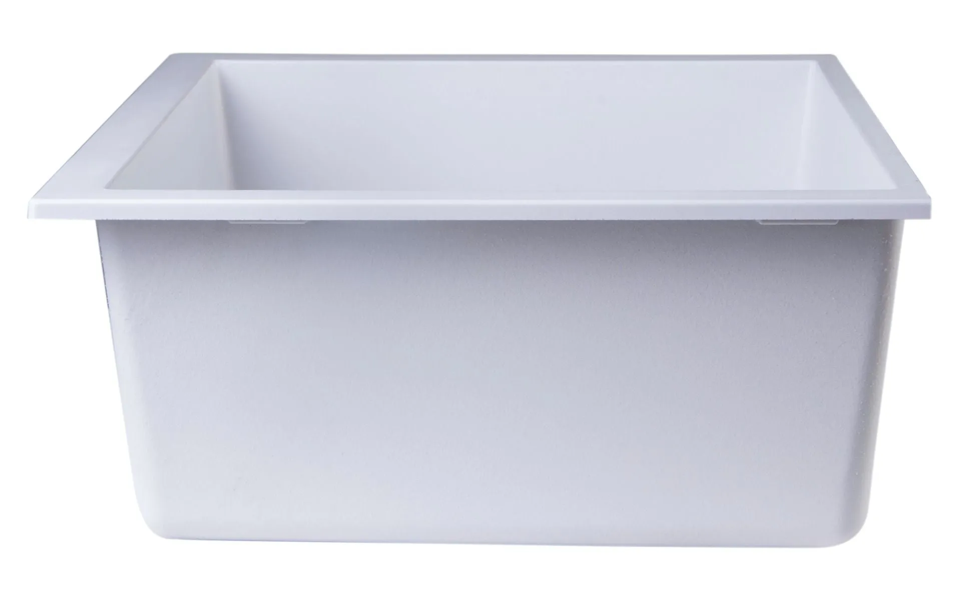 ALFI brand AB2420UM 24" Undermount Single Bowl Granite Composite Kitchen Sink