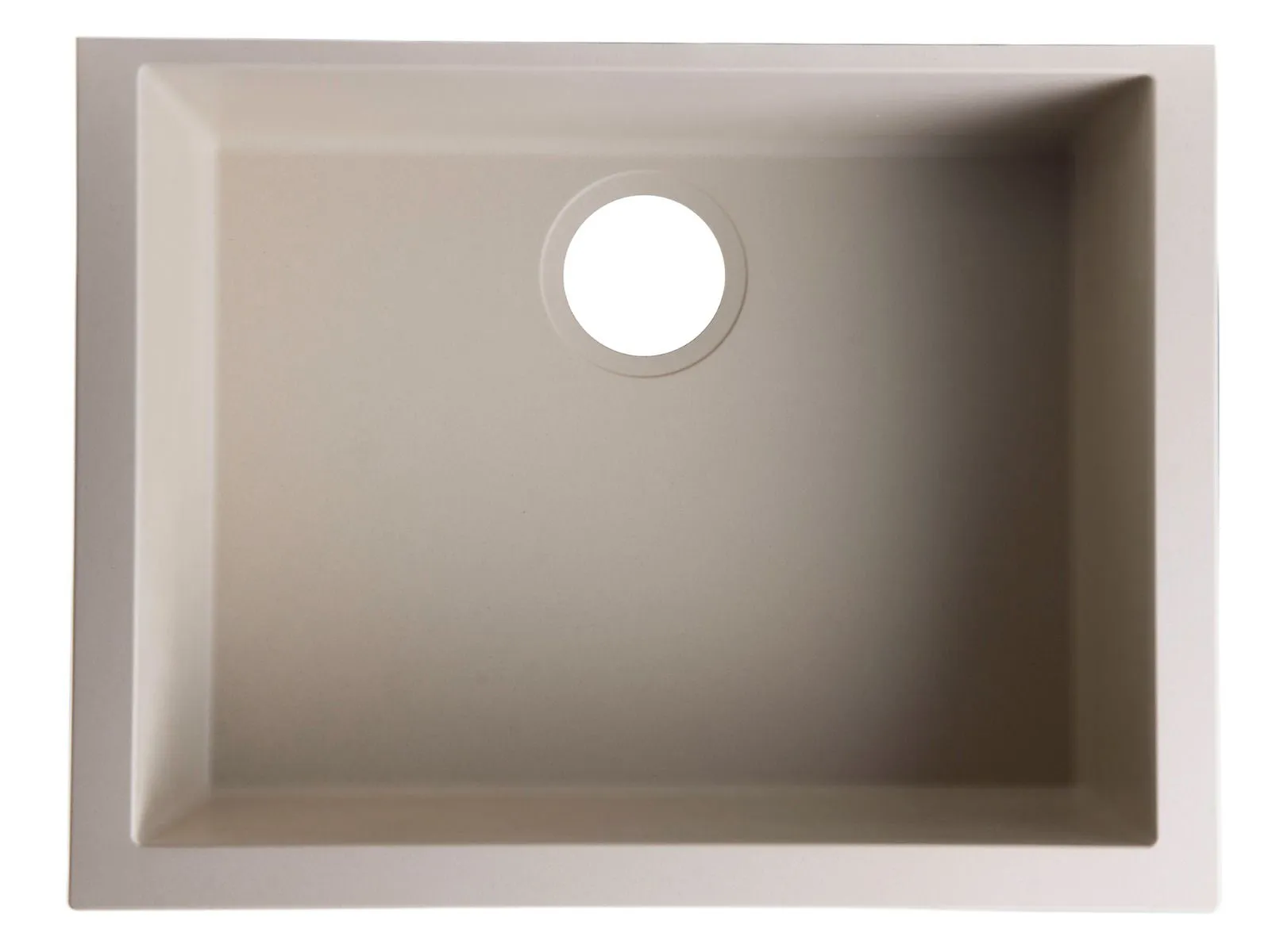 ALFI brand AB2420UM 24" Undermount Single Bowl Granite Composite Kitchen Sink