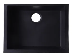 ALFI brand AB2420UM 24" Undermount Single Bowl Granite Composite Kitchen Sink