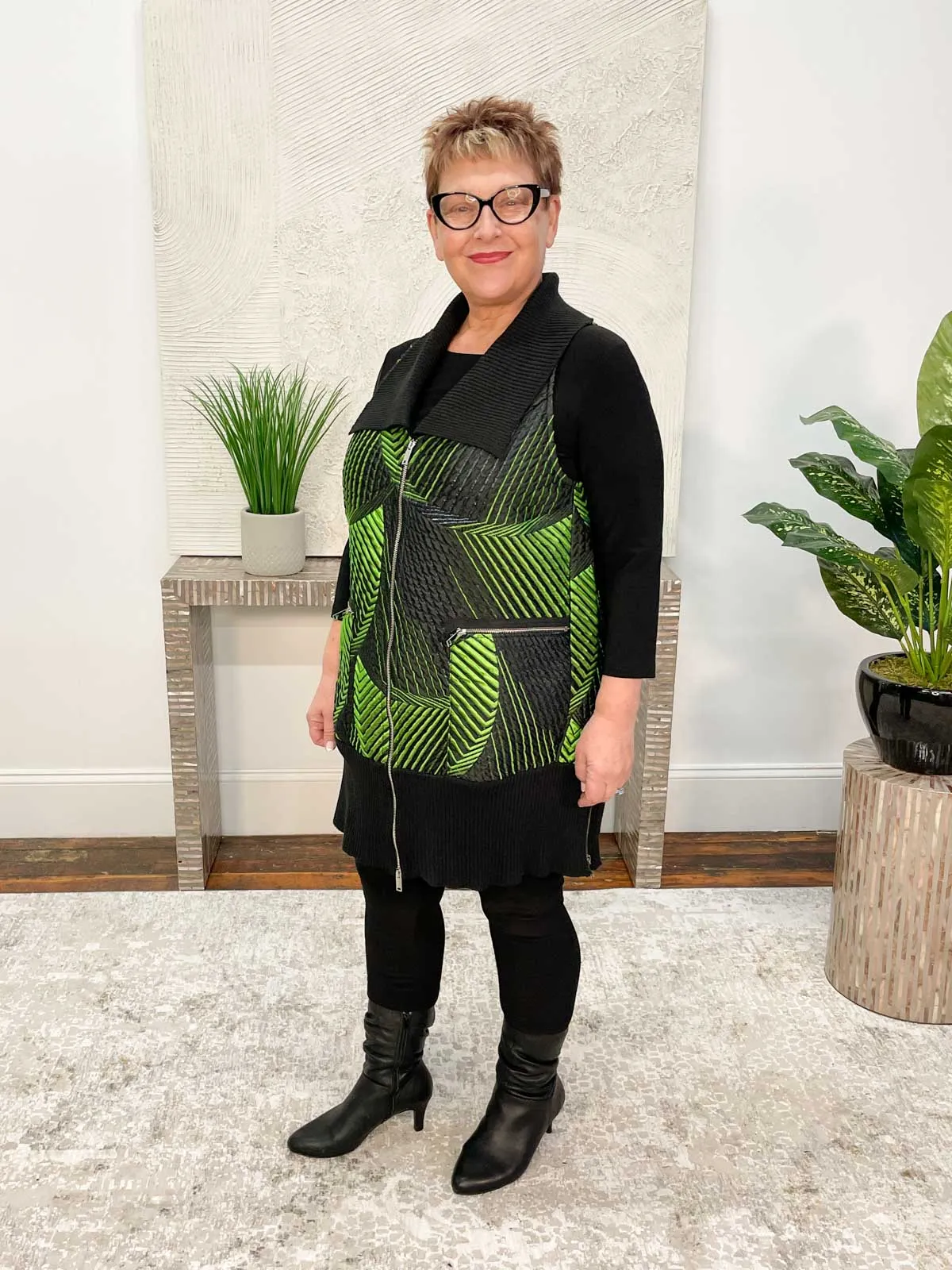 Arlene Vest, Black/Green