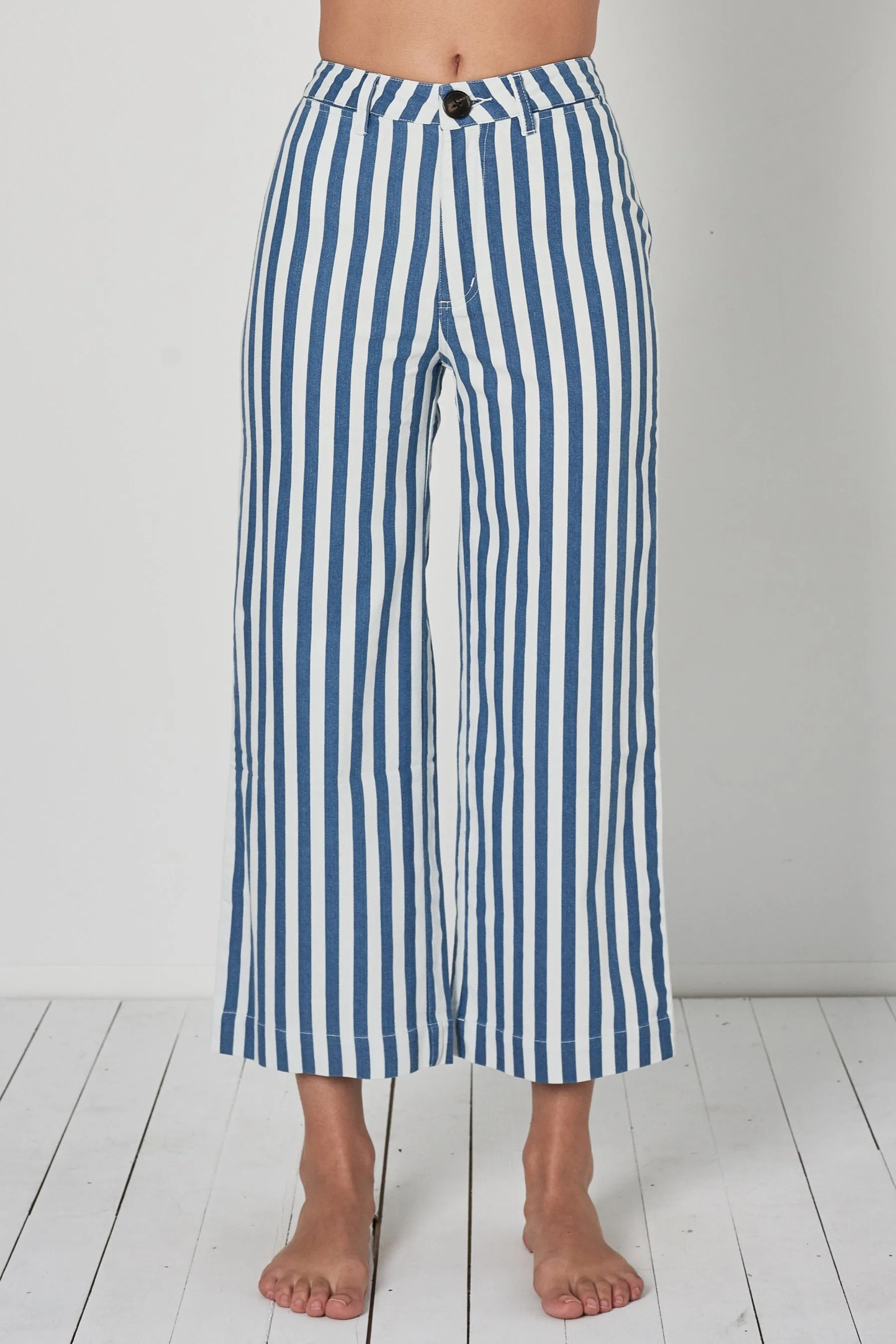 Bay Blue Stripe Old Mate Pant