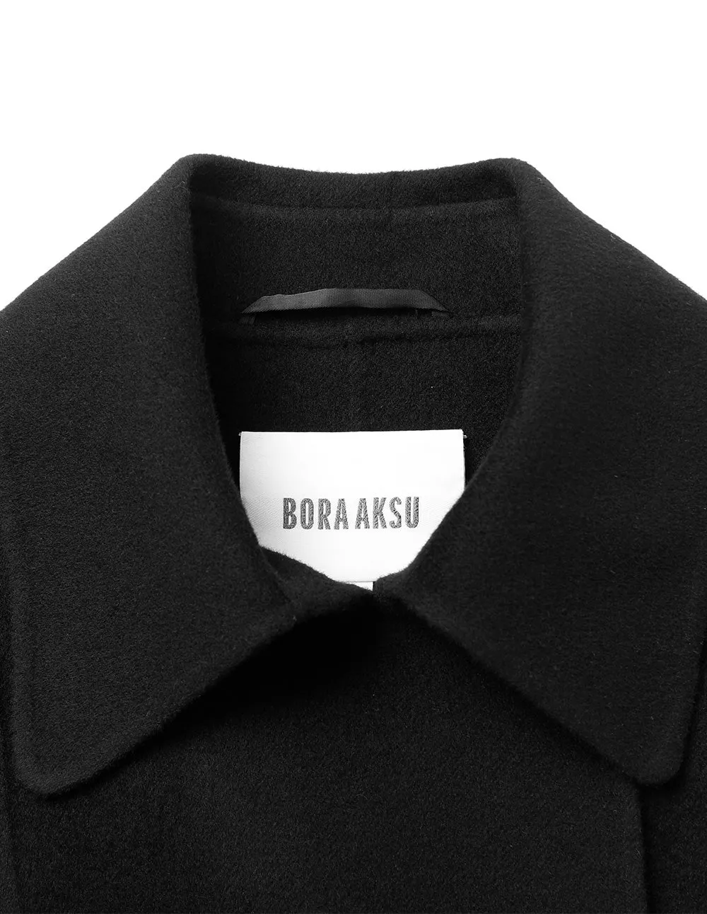 BORA AKSU Lapel Double-Breasted Waisted Woolen Coat