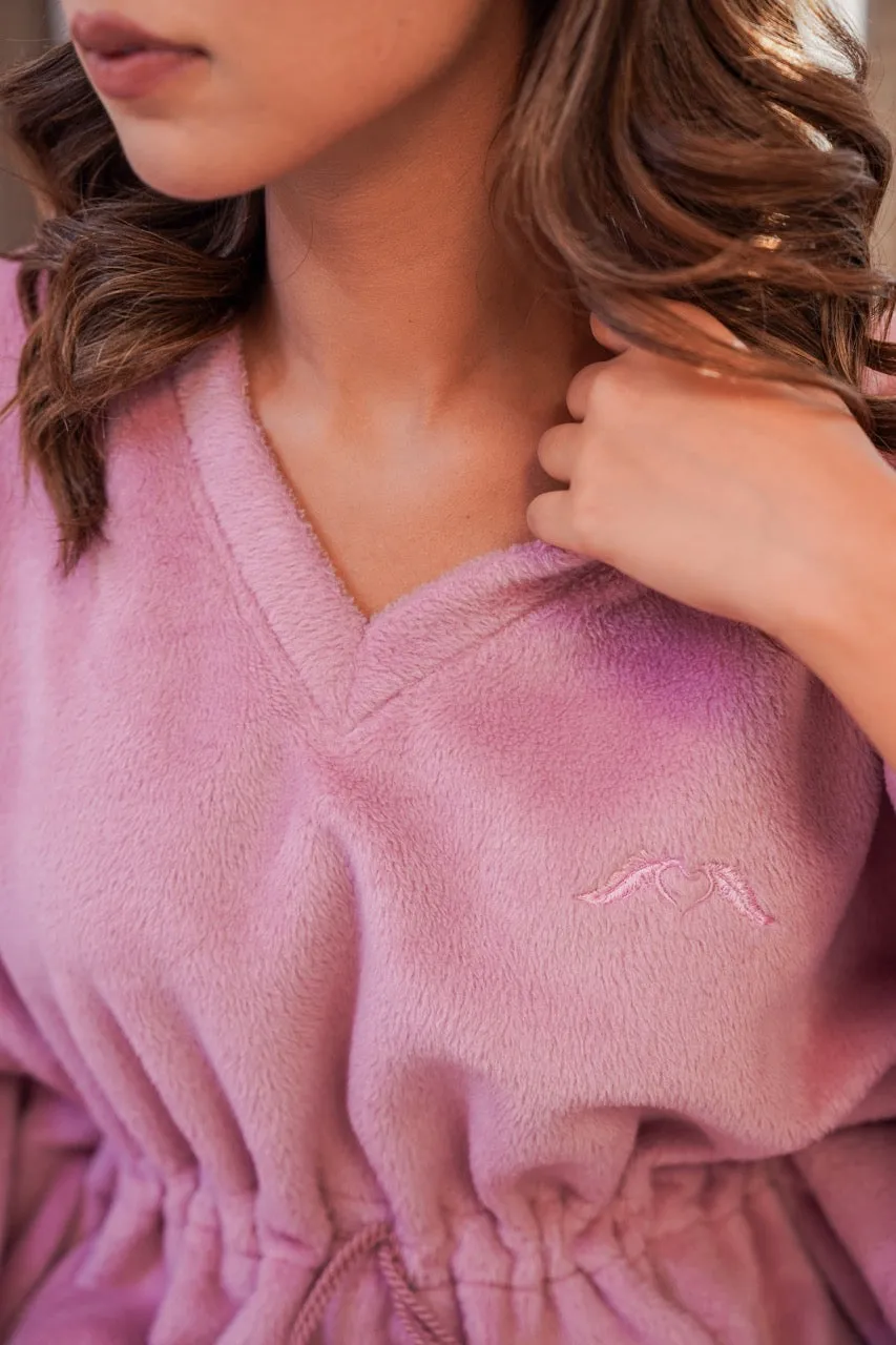 Candy Pink Super Soft Woollen Kaftan Set