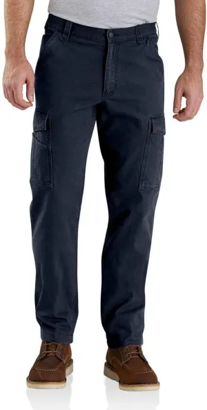 Carhartt Men's Rugged Flex Relaxed Fit Canvas Cargo Work Pant, Navy, 40 x 30