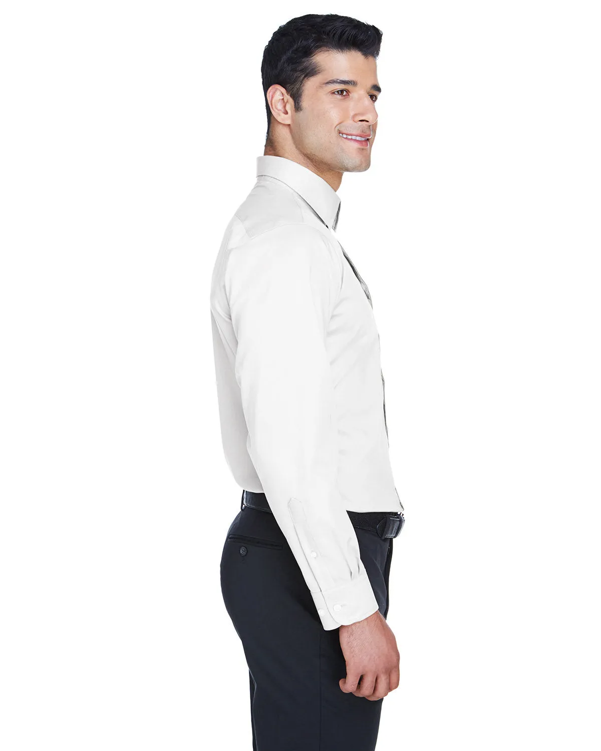 Devon & Jones Men's Crown Woven Collection™ Solid Stretch Twill
