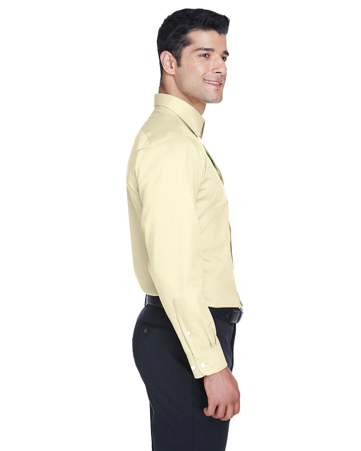 Devon & Jones Men's Crown Woven Collection™ Solid Stretch Twill