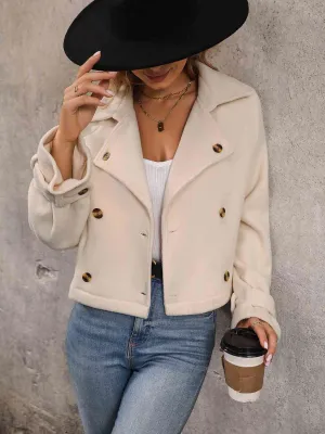 Double Breasted Lapel Coat