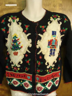 Fun 80s Nutcrackers Christmas Sweater I BELIEVE