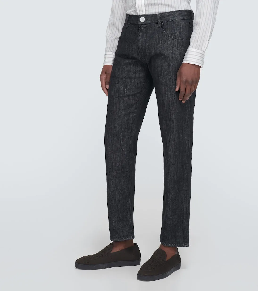 Giorgio Armani straight-leg jeans, black