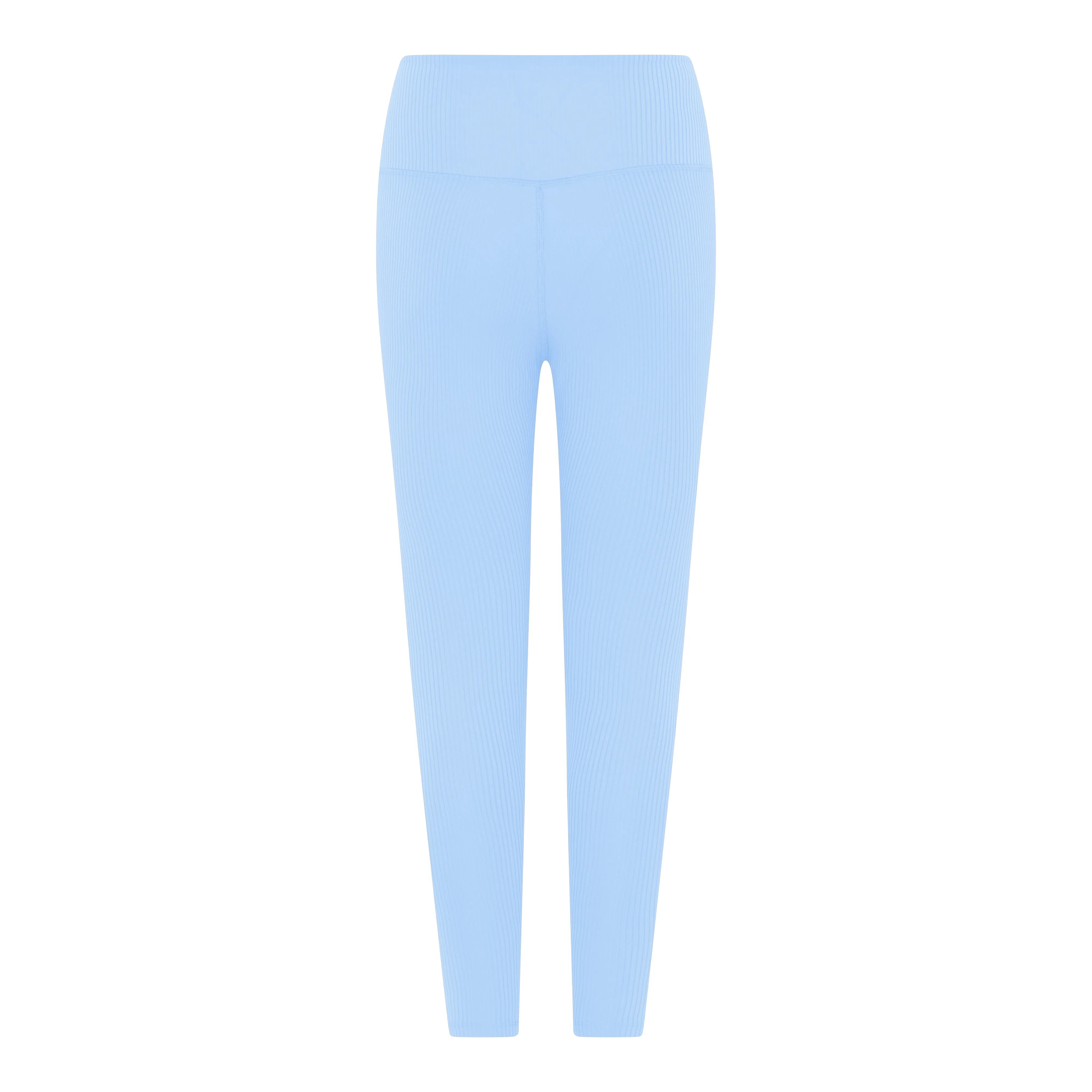 Girlfriend Collective Rib High Rise Legging 7/8 in Bluebell