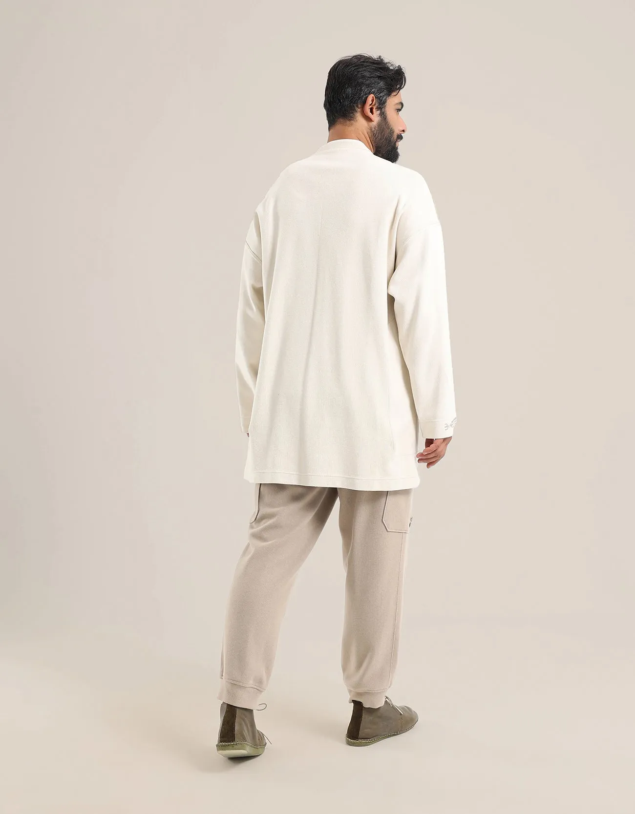 Jacket with stand up collar