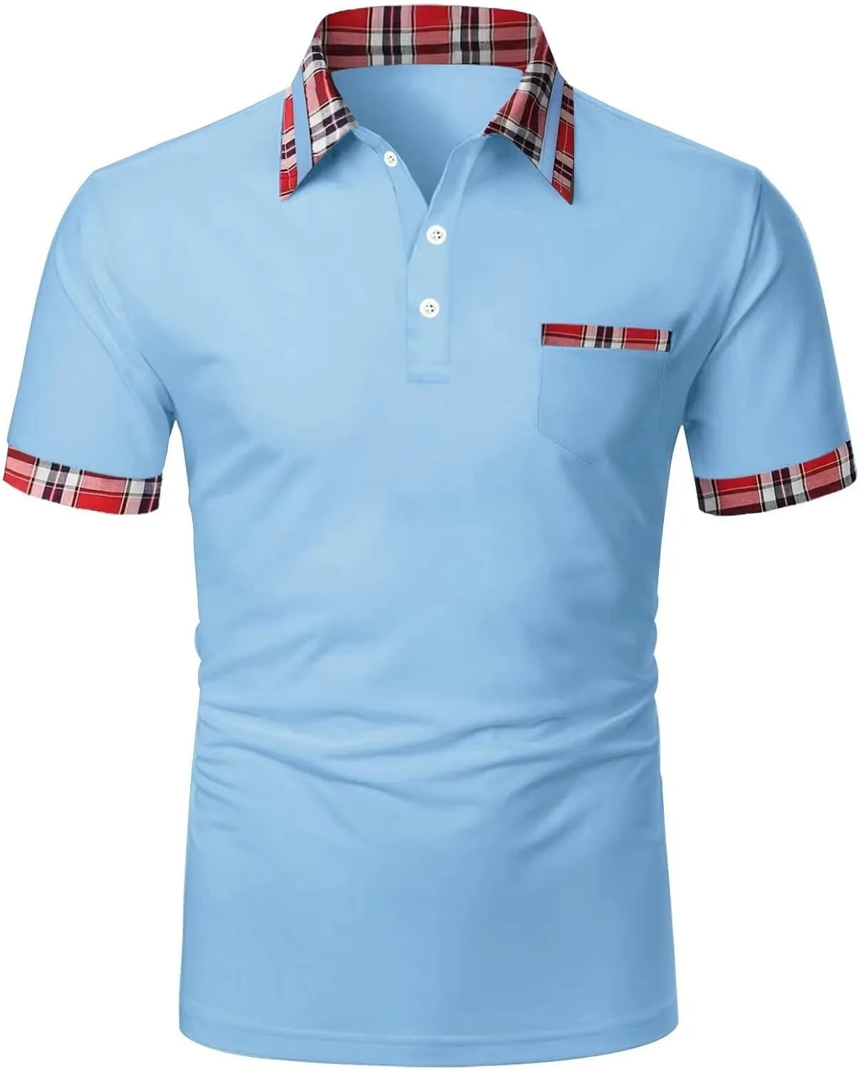 Men's Shirts Turn Down Collar American Flag Print Patriotic Shirts Slim Fit Short Sleeve Golfs Casual Tops for Men