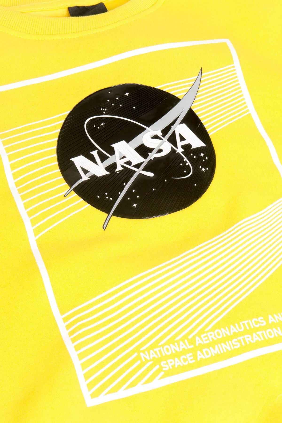 Nasa Texture Welding Fleece Crewneck