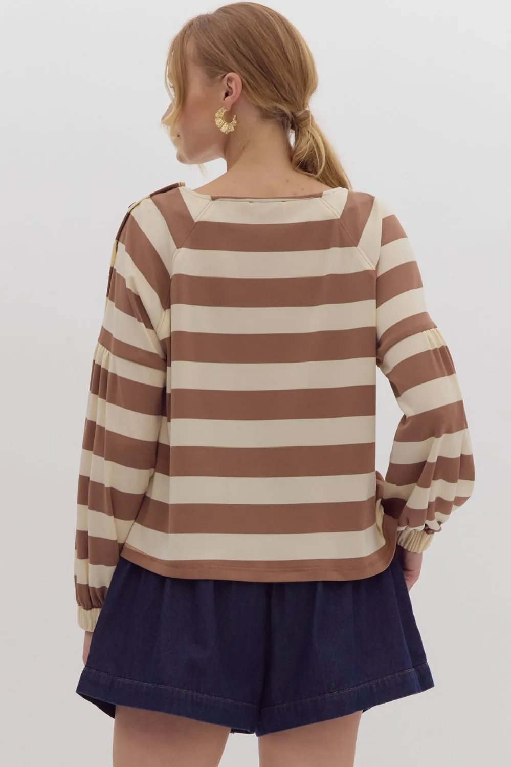 Rusty Striped Top
