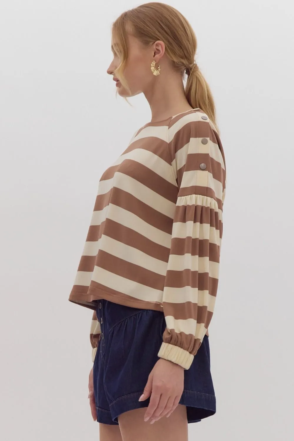 Rusty Striped Top