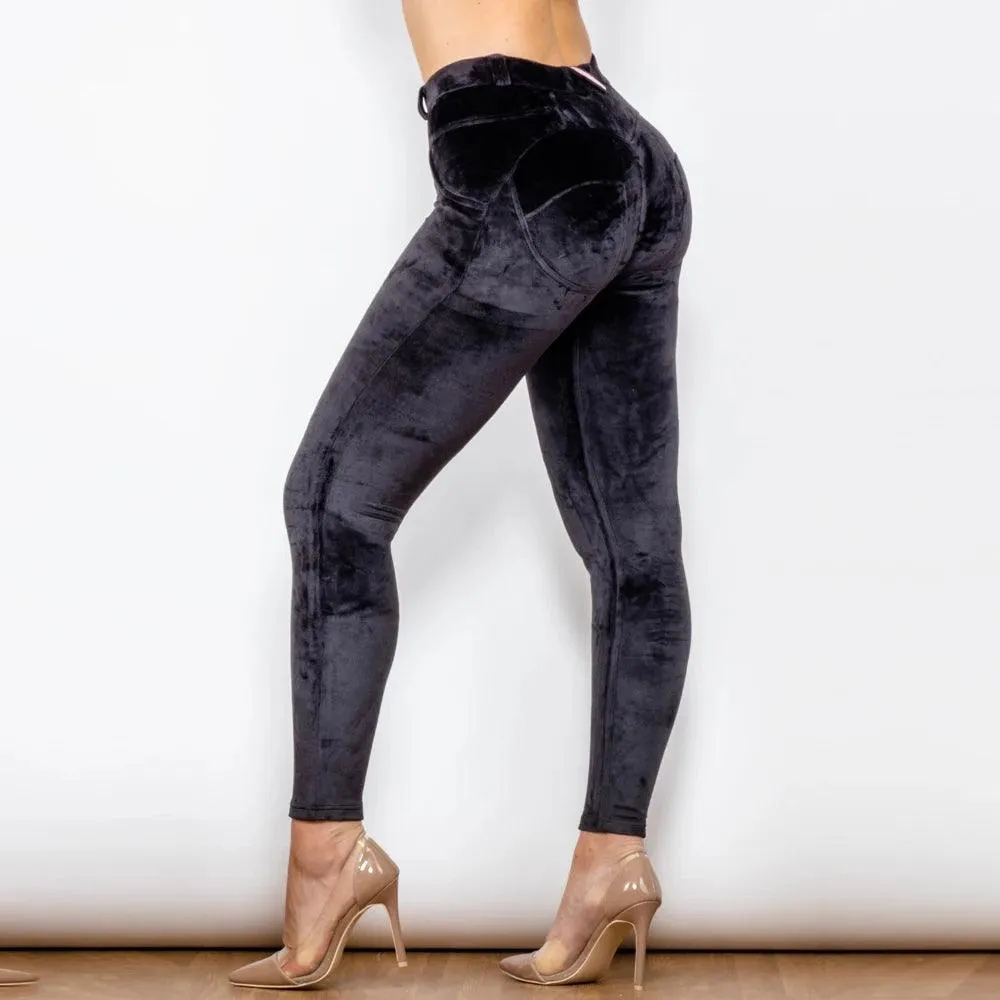 Shascullfites Melody Black Velvet Pants
