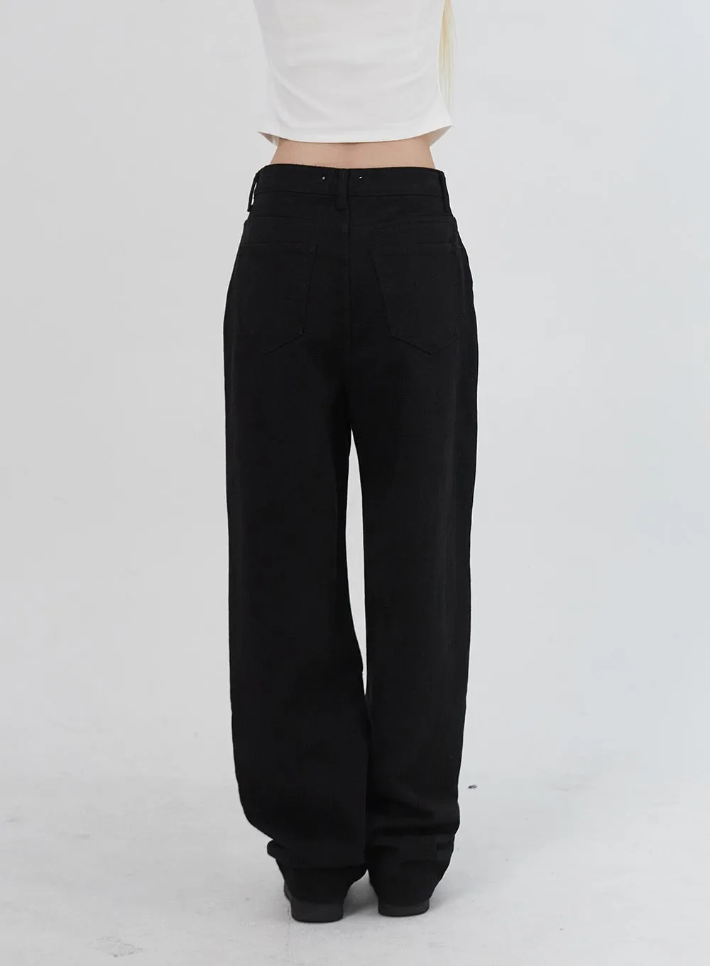 Wide Leg Cotton Pants IU313