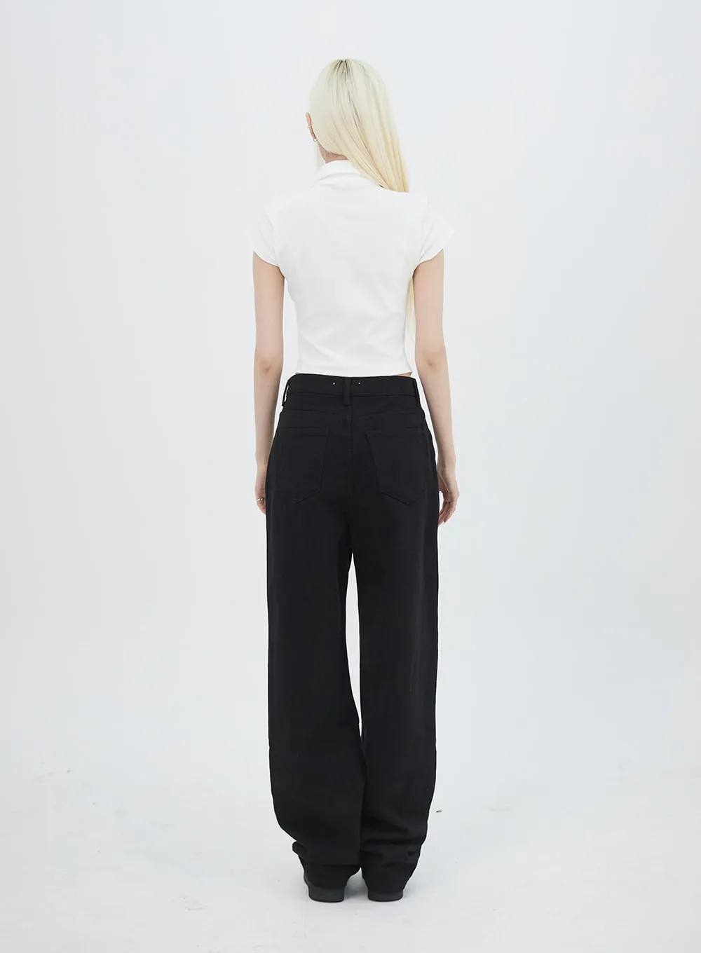 Wide Leg Cotton Pants IU313