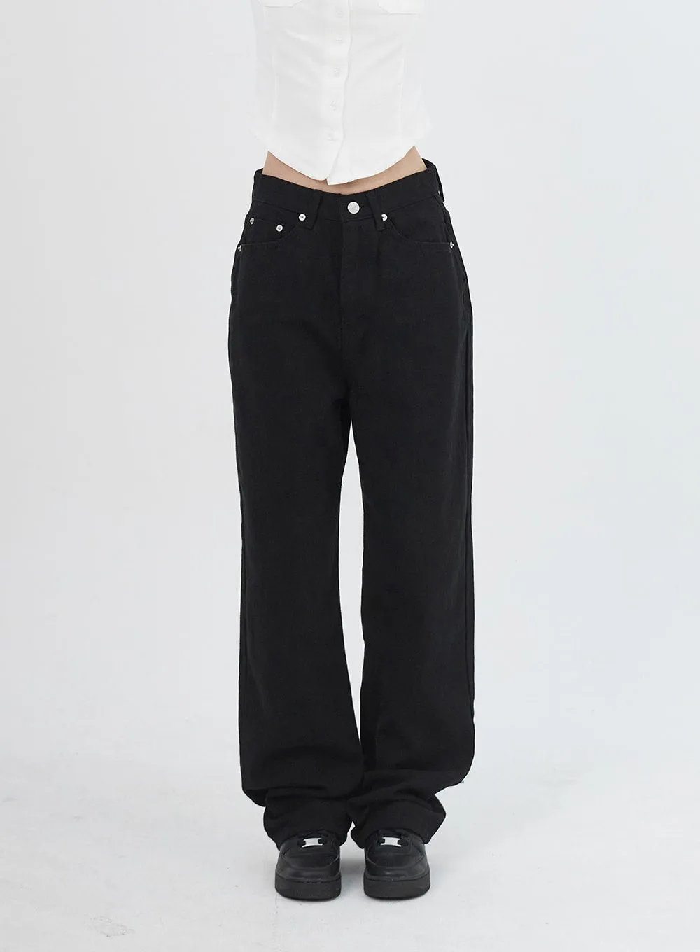 Wide Leg Cotton Pants IU313