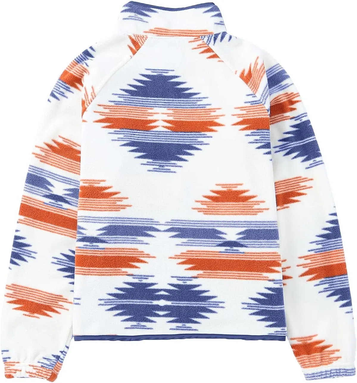 Women's Fleece Jacket Vintage Aztec Print Snap Button Down Casual Long Sleeve Shacket Coats Shirt with Pockets