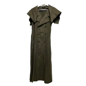Y's ワイズ 24SS COTTON FLAX POPLIN SAILOR COLLAR COAT コットンリネンセーラーカラーノースリーブロングコート YS-C13-010